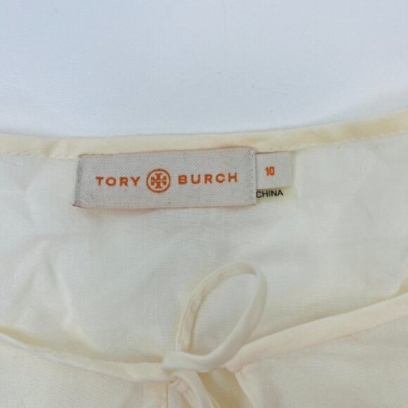 Tory Burch Floral Embroidered Peasant Top - Picture 15 of 16